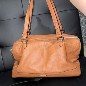 Coach Park Carrie Pebble Leather Tote Shoulder Bag